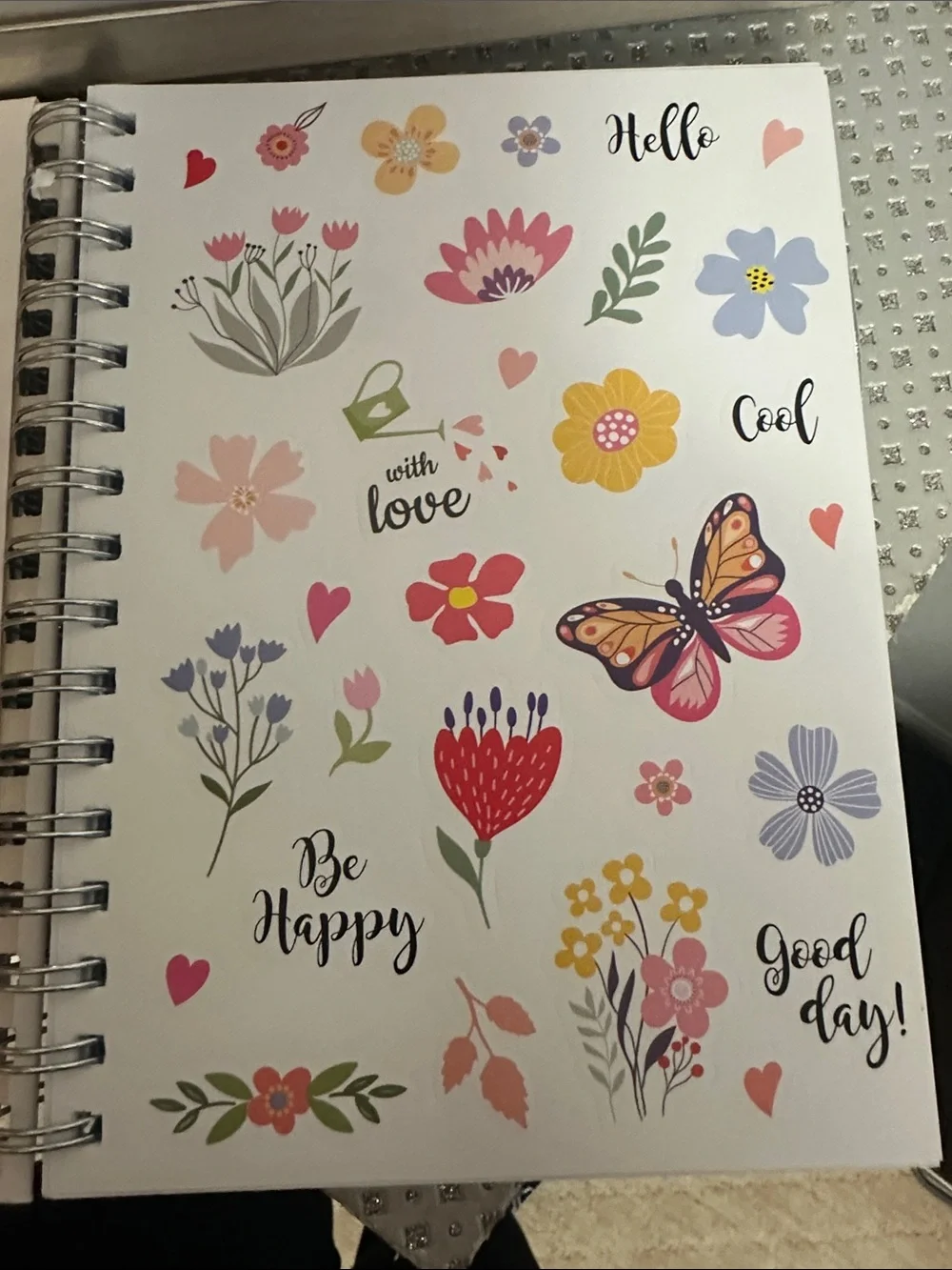 Posh + Pop Bow Top Silver Ballpoint Pen and Journal